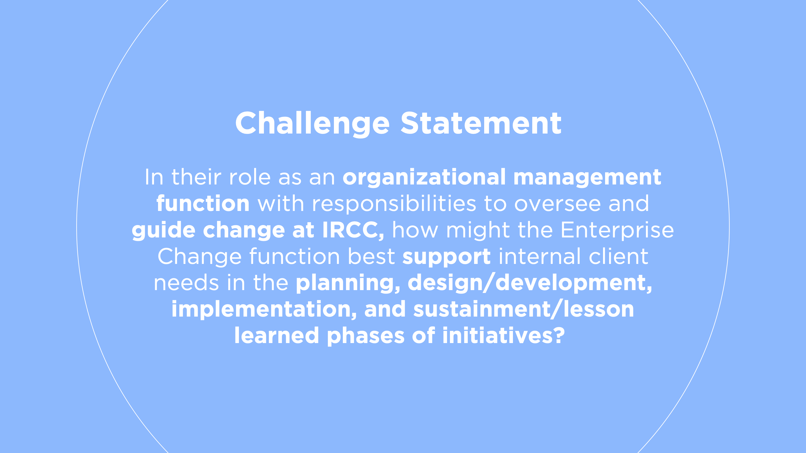 Original challenge statement